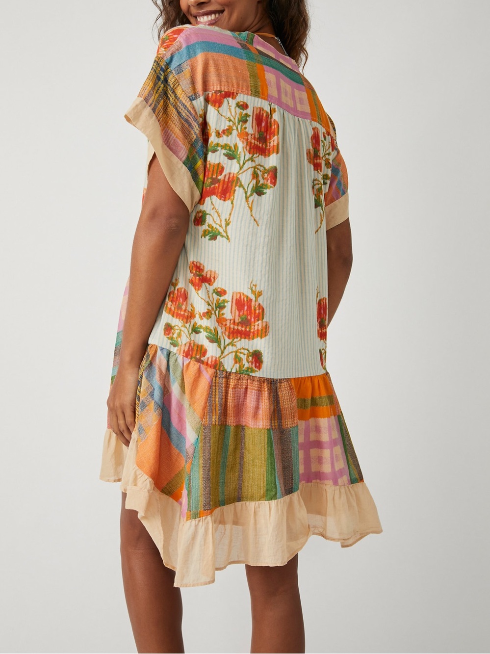 Free People Printed Agnes Dress Size L - Picture 5 of 9